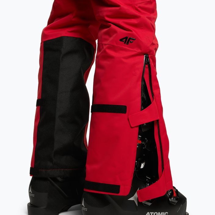 Men's 4F ski trousers red H4Z22-SPMN006 5