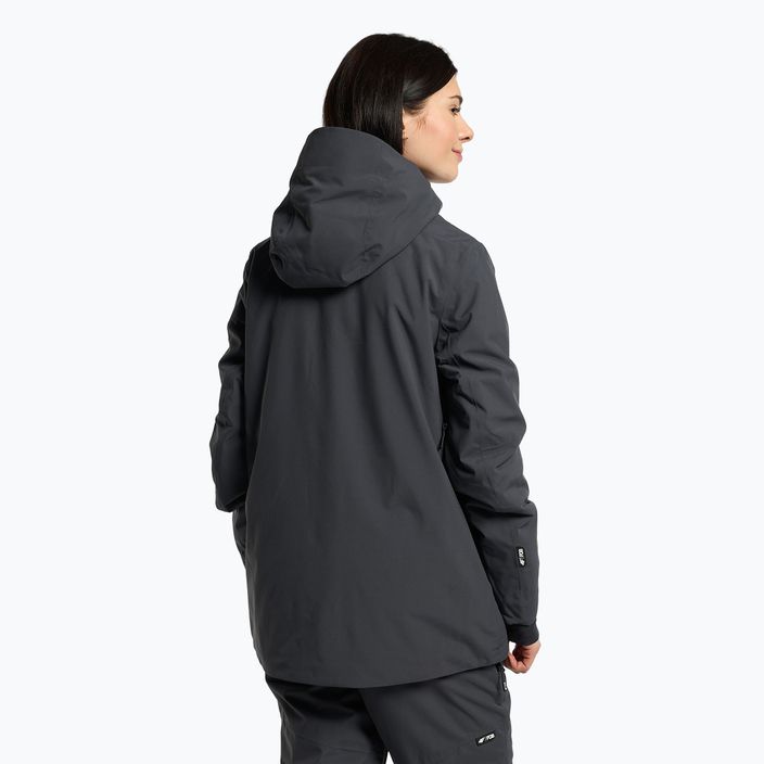 Women's snowboard jacket 4F dark grey H4Z22-KUDS001 3