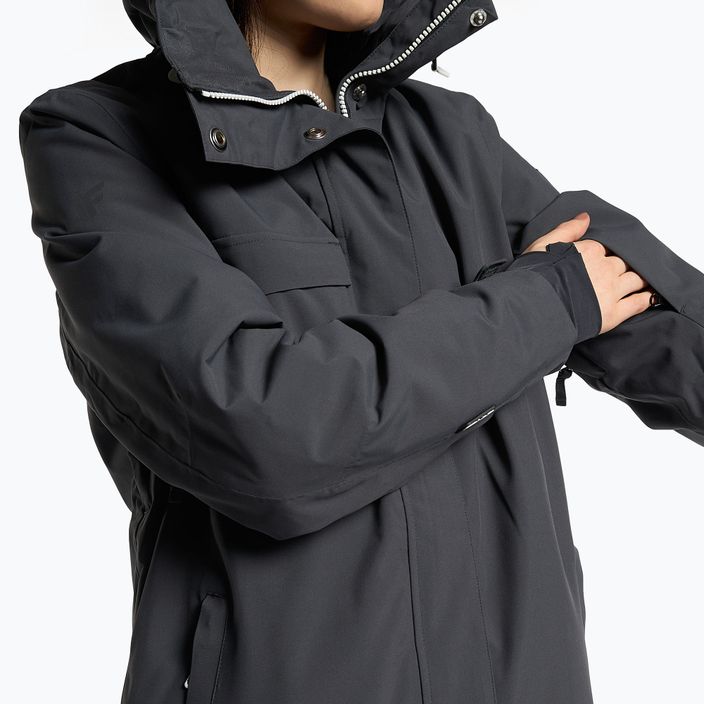 Women's snowboard jacket 4F dark grey H4Z22-KUDS001 6