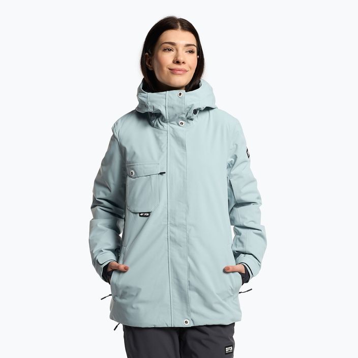 Women's snowboard jacket 4F blue H4Z22-KUDS001
