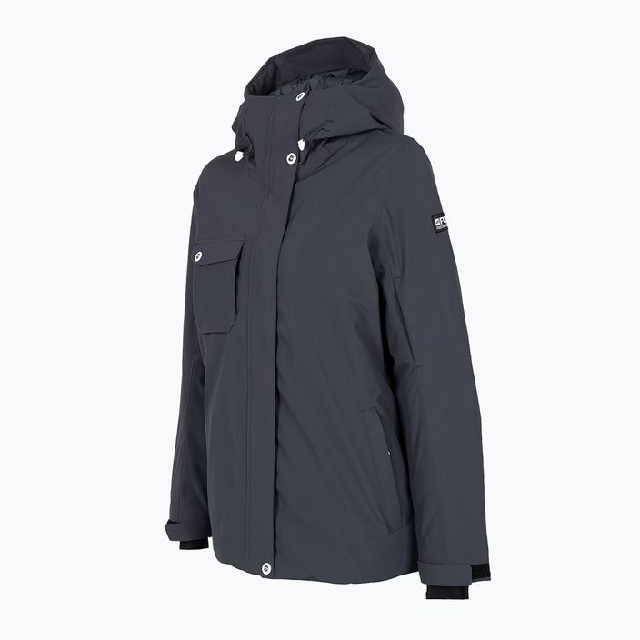 Women's snowboard jacket 4F dark grey H4Z22-KUDS001 8