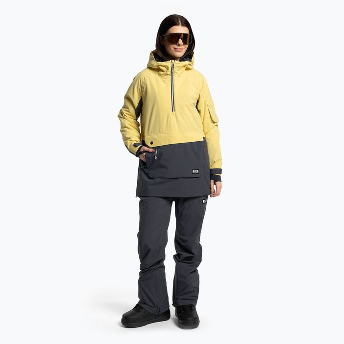 Women's snowboard jacket 4F yellow H4Z22-KUDS003 2