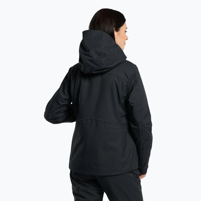 Women's ski jacket 4F black H4Z22-KUDN010 3