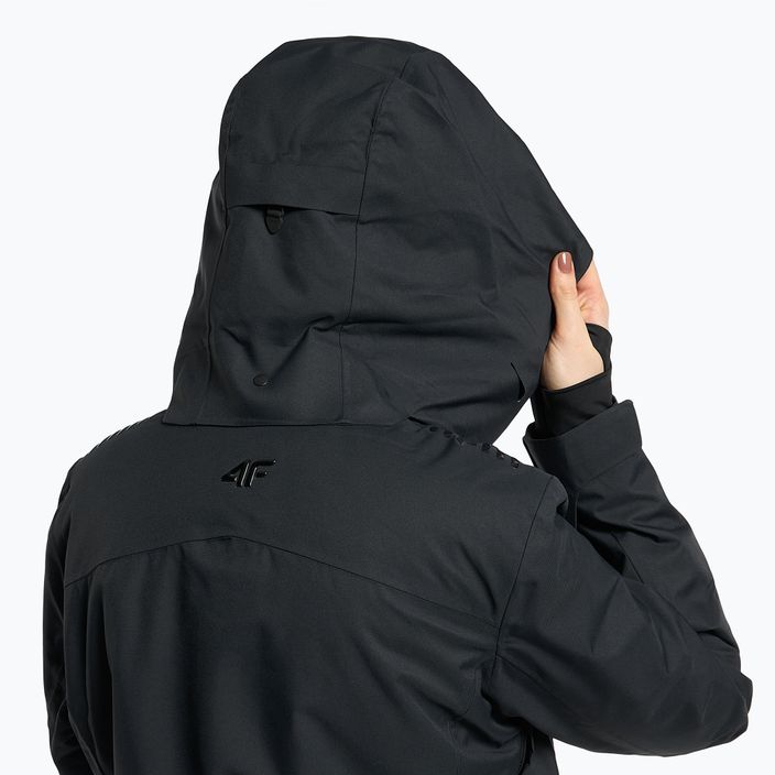 Women's ski jacket 4F black H4Z22-KUDN010 4