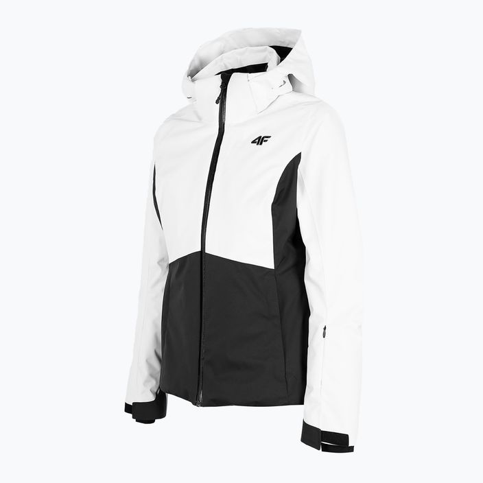 Women's ski jacket 4F white H4Z22-KUDN010 7