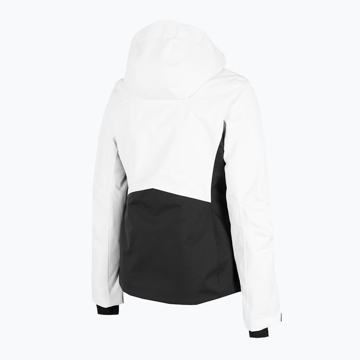 Women's ski jacket 4F white H4Z22-KUDN010 8