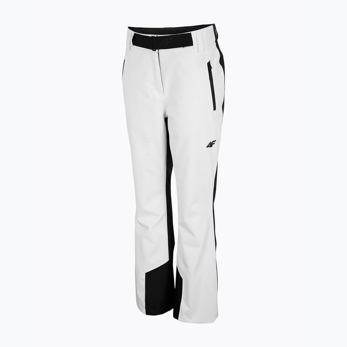 Women's ski trousers 4F white and black H4Z22-SPDN006 6