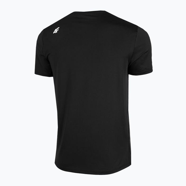 Men's 4F trekking t-shirt black H4Z22-TSM019 3