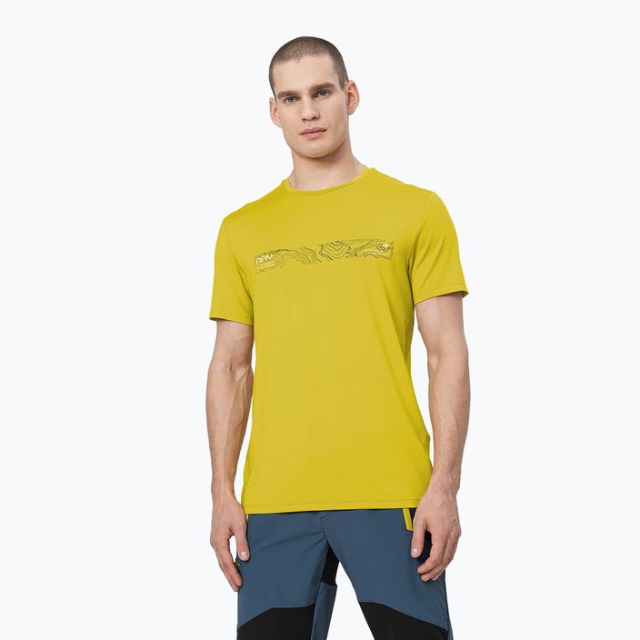 Men's 4F trekking t-shirt green H4Z22-TSM019