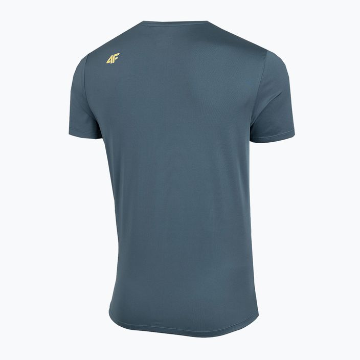 Men's 4F trekking t-shirt navy blue H4Z22-TSM019 3