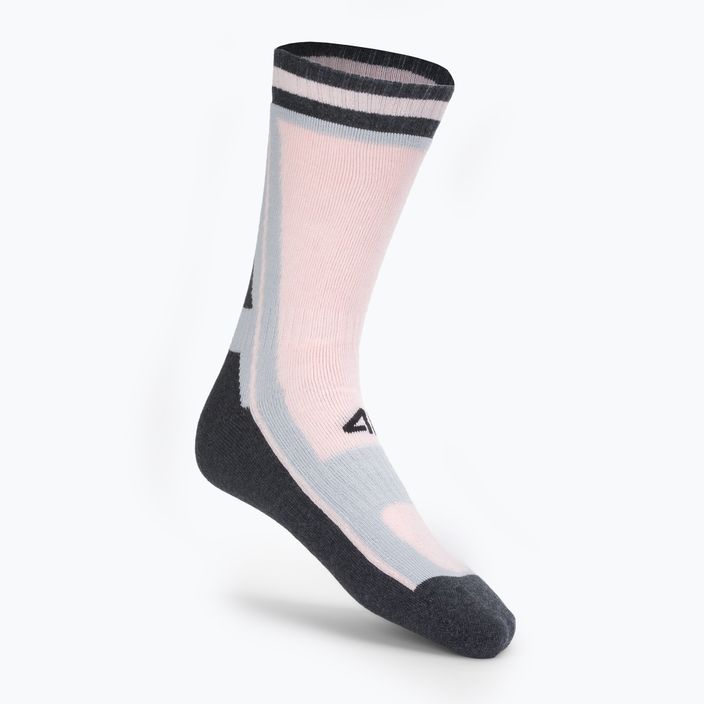 4F trekking socks pink H4Z22-SOUT001 2