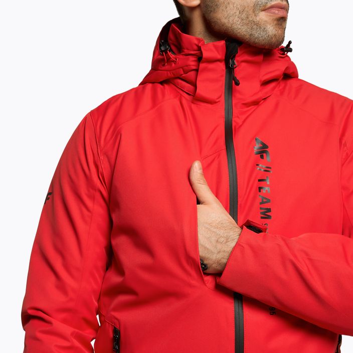 Men's 4F ski jacket red H4Z22-KUMN003 6