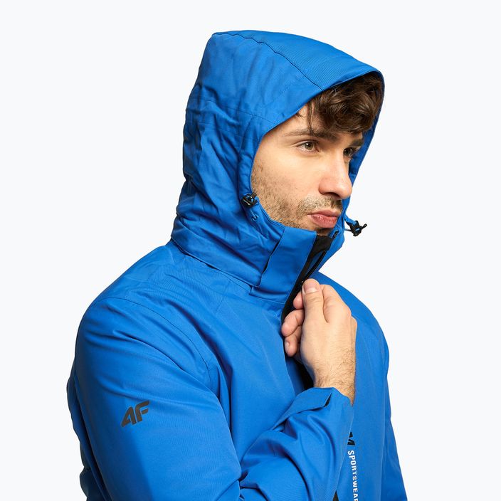 Men's 4F ski jacket navy blue H4Z22-KUMN003 4