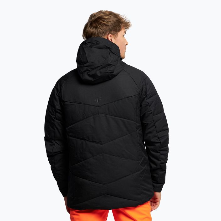 Men's 4F ski jacket black H4Z22-KUMN007 4