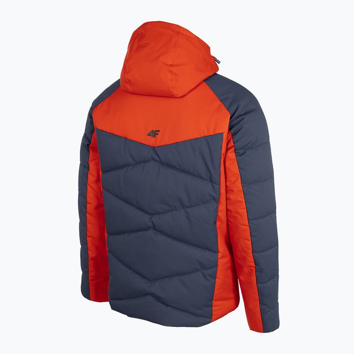 Men's 4F ski jacket red and navy blue H4Z22-KUMN007 13