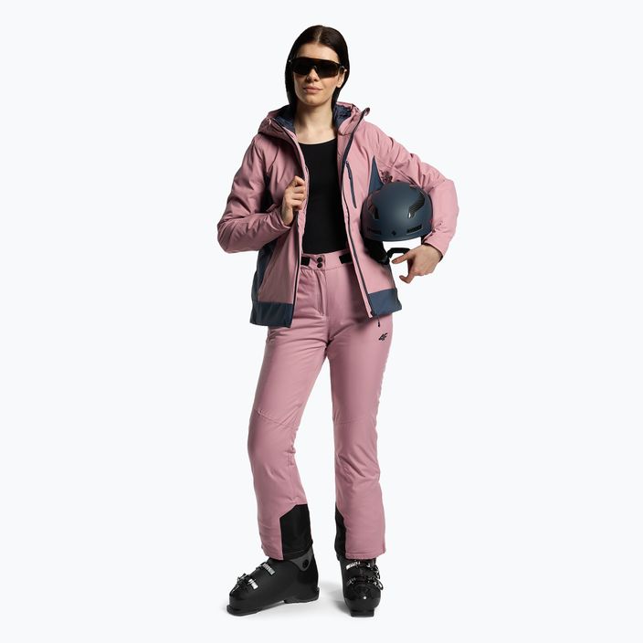 Women's ski trousers 4F pink H4Z22-SPDN002 2