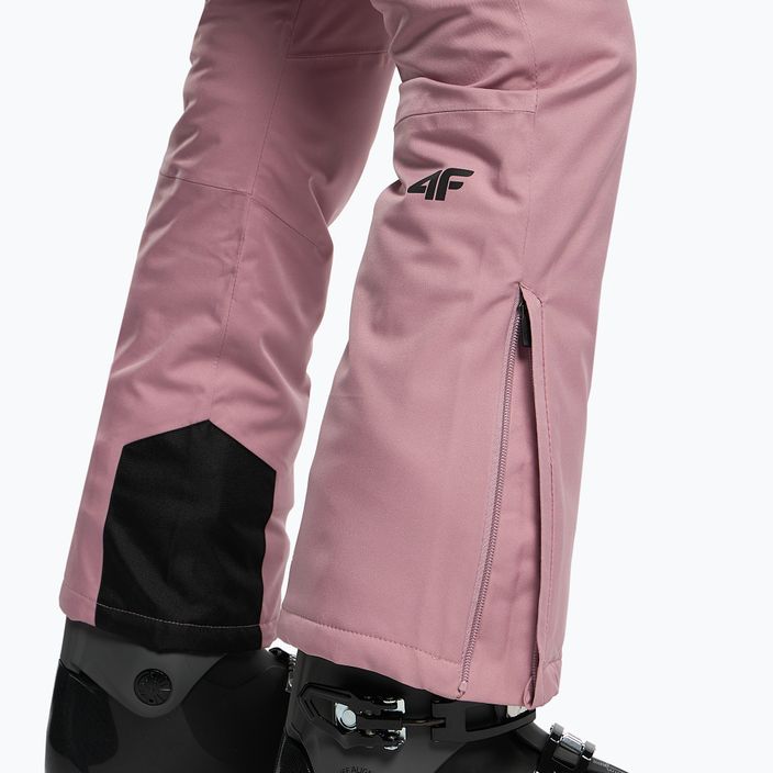 Women's ski trousers 4F pink H4Z22-SPDN002 4