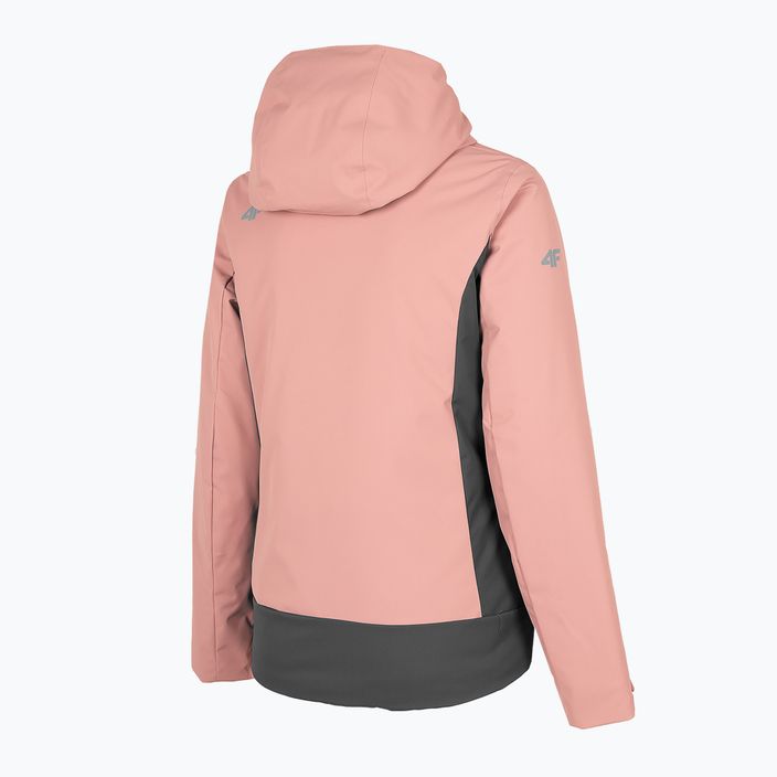 Women's ski jacket 4F pink H4Z22-KUDN002 8