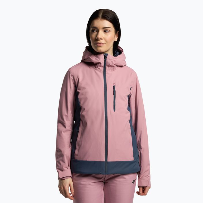 Women's ski jacket 4F pink H4Z22-KUDN002