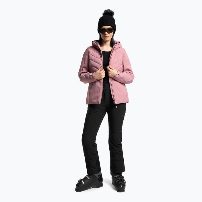 Women's ski jacket 4F pink H4Z22-KUDN003 2