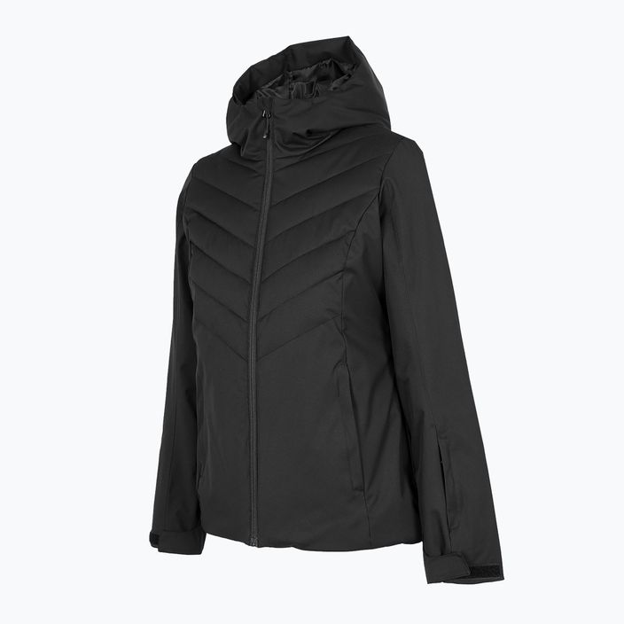 Women's ski jacket 4F black H4Z22-KUDN003 6