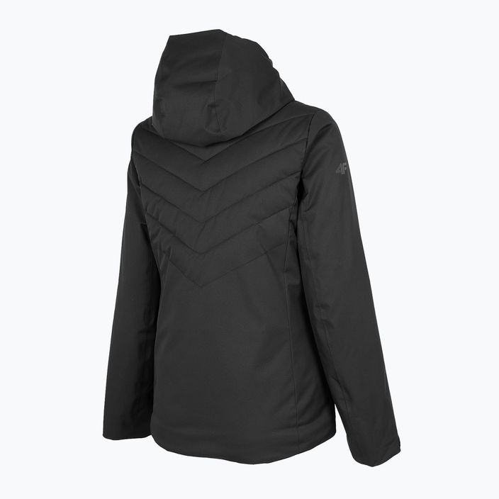 Women's ski jacket 4F black H4Z22-KUDN003 7