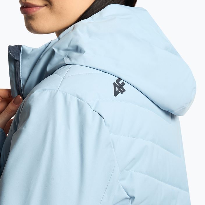 Women's ski jacket 4F blue H4Z22-KUDN003 5