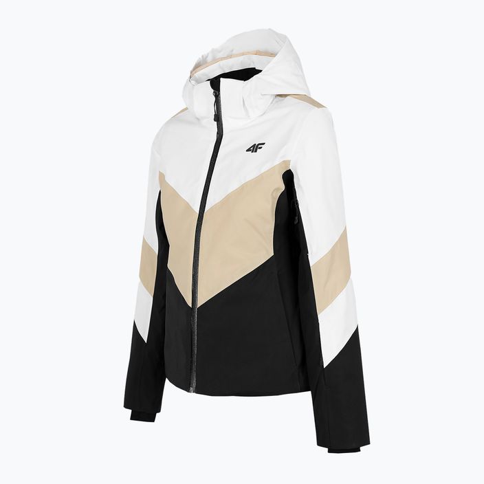 Women's ski jacket 4F beige H4Z22-KUDN008 7