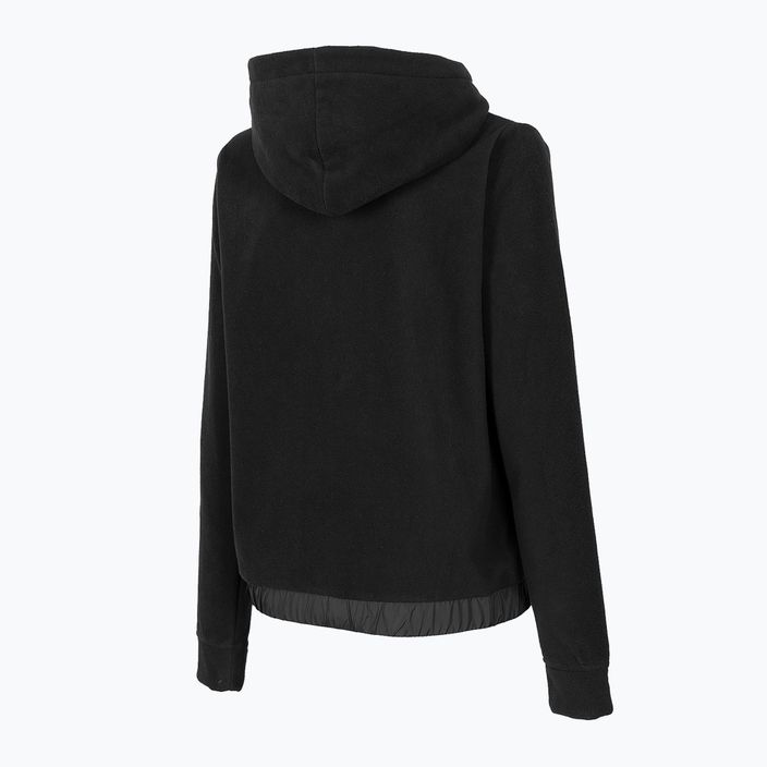 Women's 4F fleece sweatshirt black H4Z22-PLD013 3