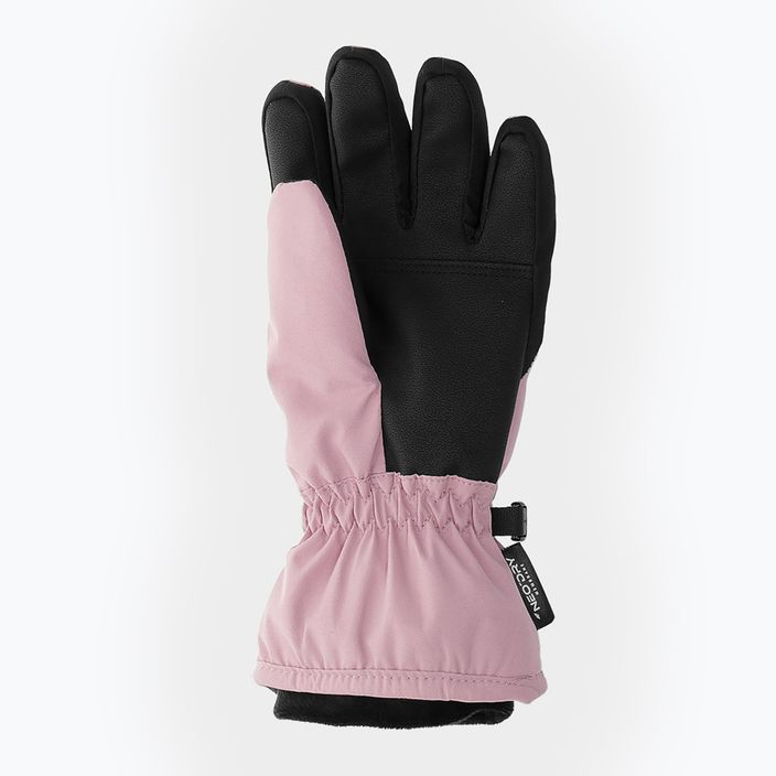 Children's ski gloves 4F pink 4FJAW22AFGLF039 7
