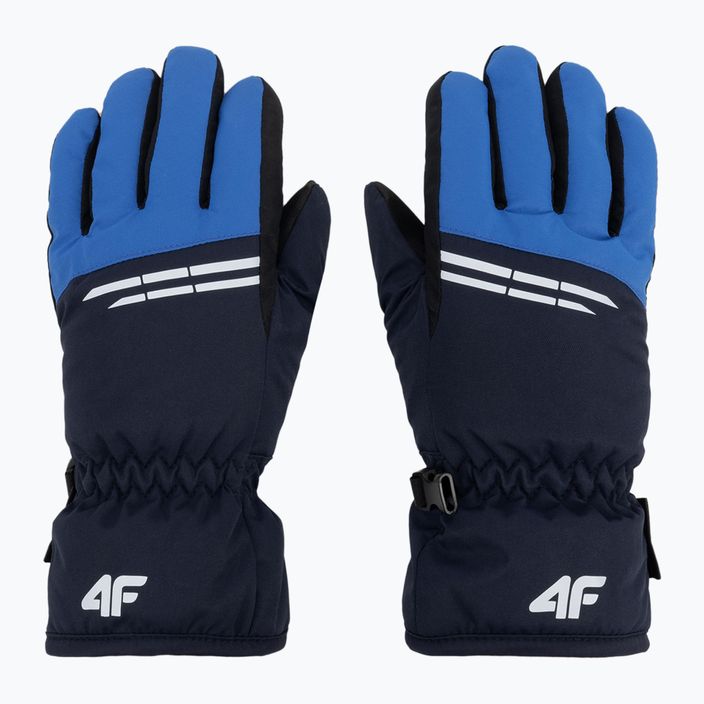 Children's ski gloves 4F blue 4FJAW22AFGLM038 3