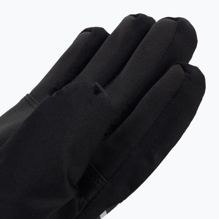 Children's ski gloves 4F grey-black 4FJAW22AFGLM038 5