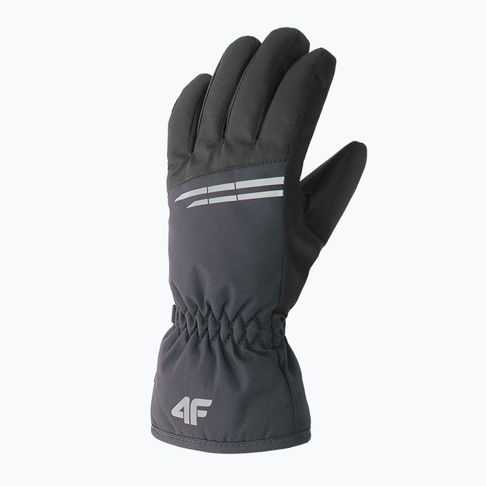 Children's ski gloves 4F grey-black 4FJAW22AFGLM038 6