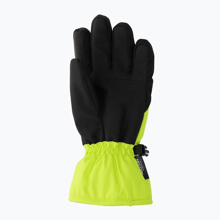 Children's ski gloves 4F green-black 4FJAW22AFGLM038 7