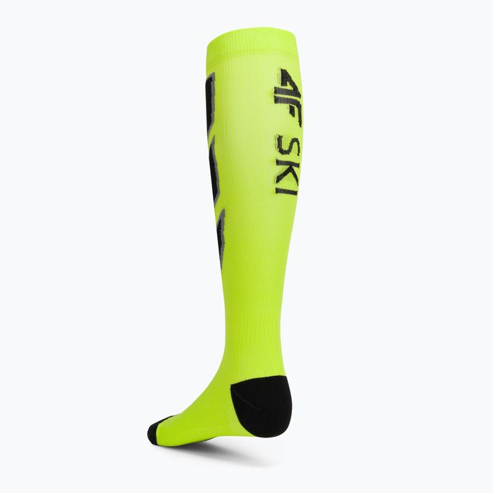 Men's ski socks 4F green 4FAW22UFSOM030 2
