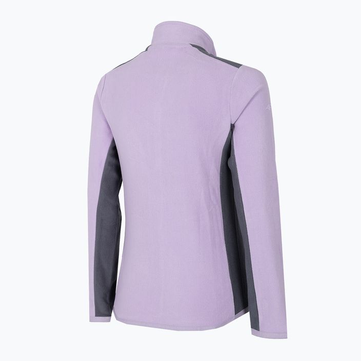 Women's 4F fleece sweatshirt purple H4Z22-PLD014 3