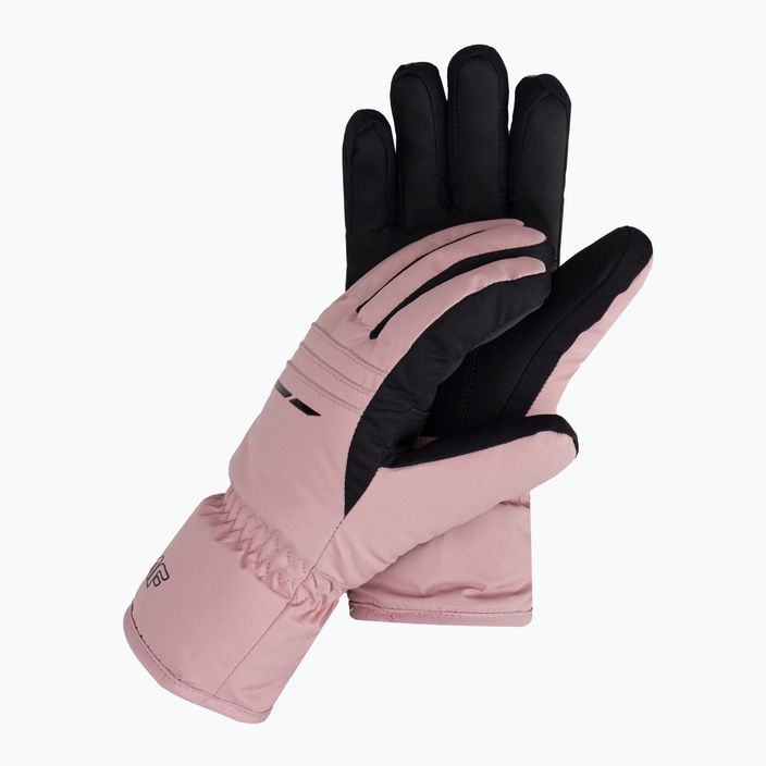 Women's ski gloves 4F pink H4Z22-RED002