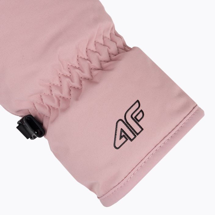 Women's ski gloves 4F pink H4Z22-RED002 4