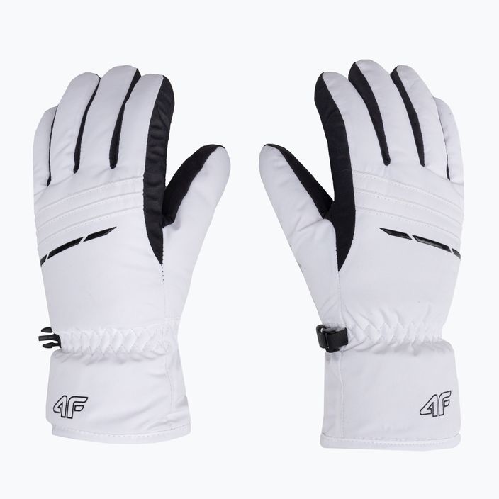 Women's ski gloves 4F white H4Z22-RED002 3