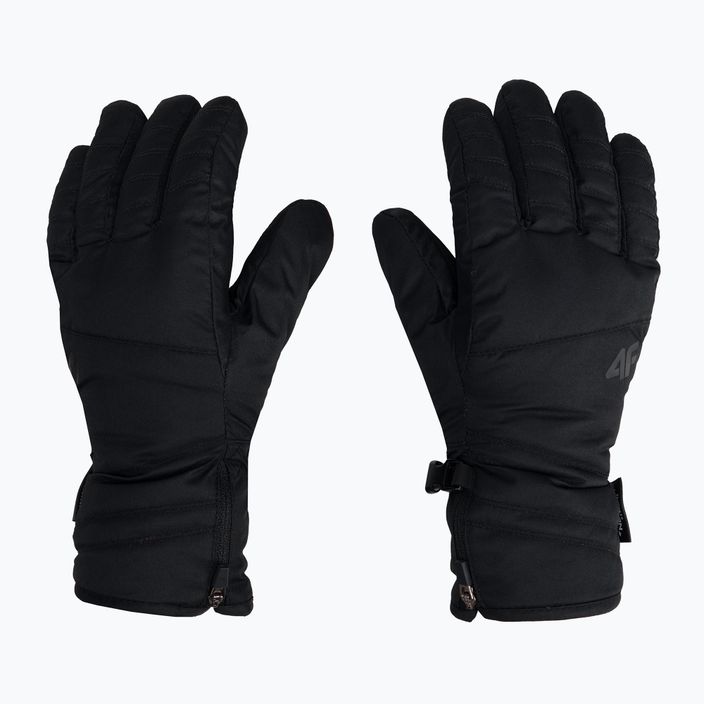 Women's ski gloves 4F black H4Z22-RED003 3