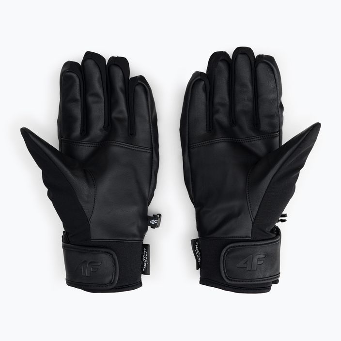 Men's ski gloves 4F black H4Z22-REM003 2