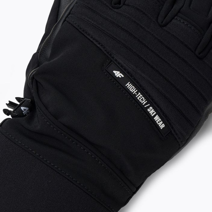 Men's ski gloves 4F black H4Z22-REM003 4