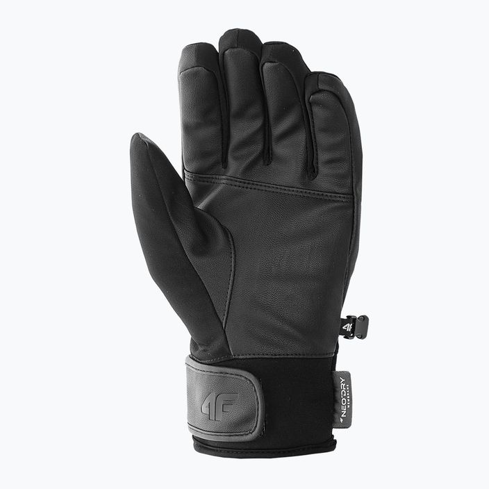 Men's ski gloves 4F grey H4Z22-REM003 8