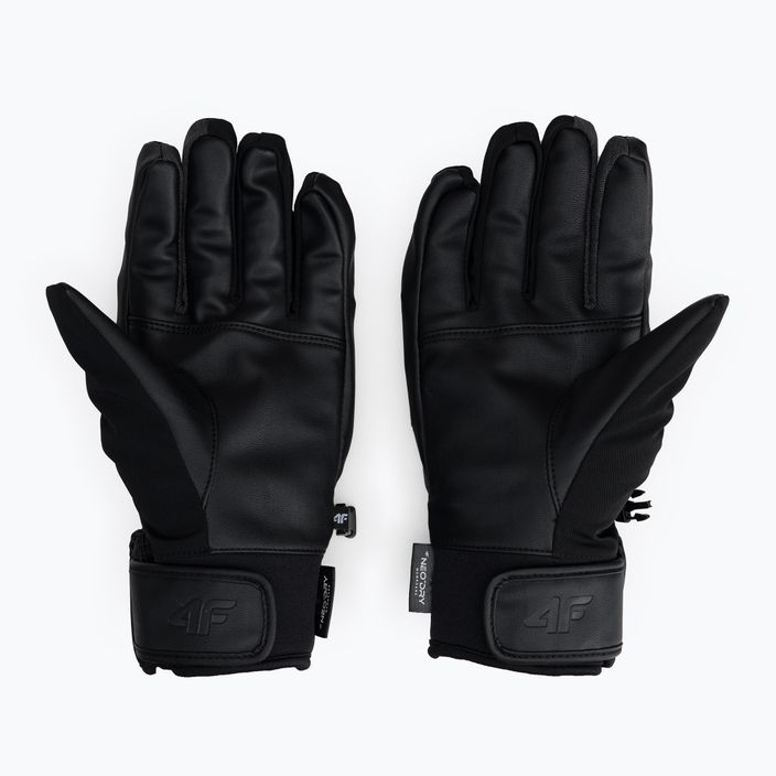 Men's ski gloves 4F grey H4Z22-REM003 2