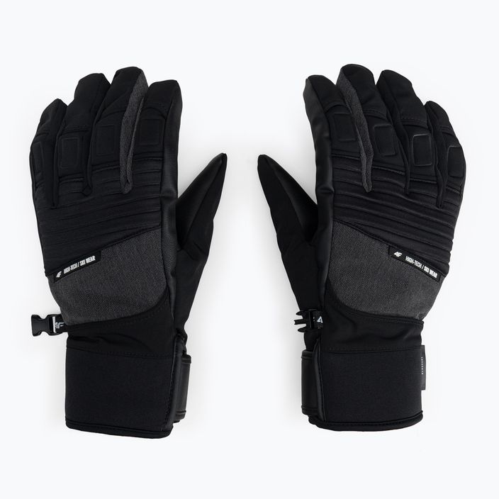 Men's ski gloves 4F grey H4Z22-REM003 3