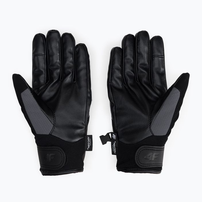 Men's ski gloves 4F grey H4Z22-REM004 2