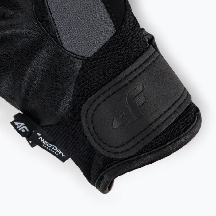 Men's ski gloves 4F grey H4Z22-REM004 5