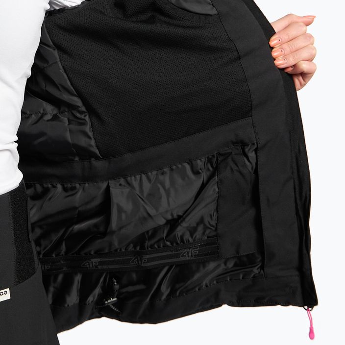 Women's ski jacket 4F black H4Z21-KUDN003 11