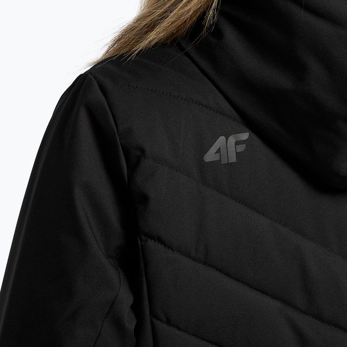 Women's ski jacket 4F black H4Z21-KUDN003 7
