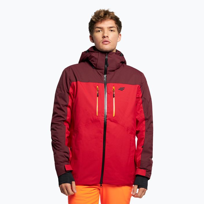 Men's ski jacket 4F red H4Z21-KUMN014